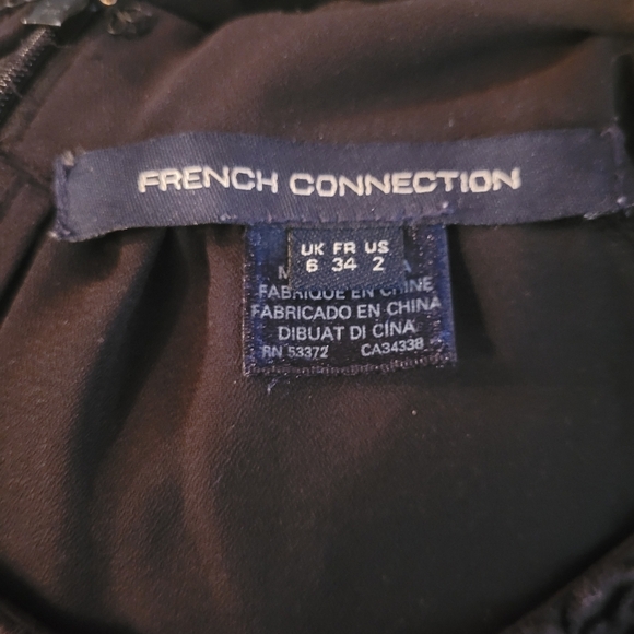 French Connection black blouse Size 2 - Picture 6 of 6